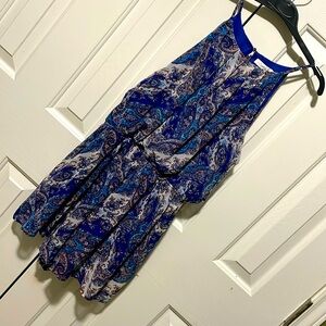 LUSH  Romper NEW w / Tags. Cobalt Blue Medley . Large and Lined